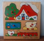 Vintage houten Simplex Toys puzzel Boerderij