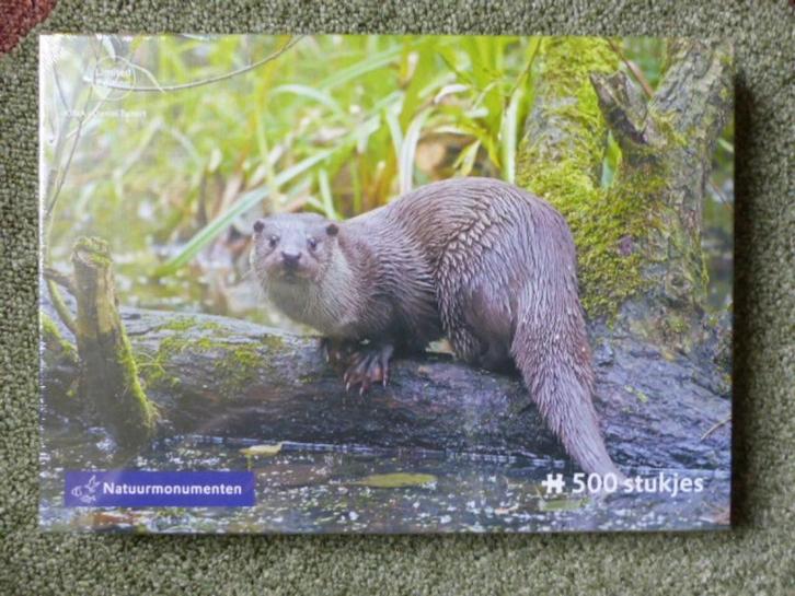 nieuw! legpuzzel otter natuurmonumenten, Hobby en Vrije tijd, Denksport en Puzzels, Nieuw, Legpuzzel, 500 t/m 1500 stukjes, Ophalen of Verzenden