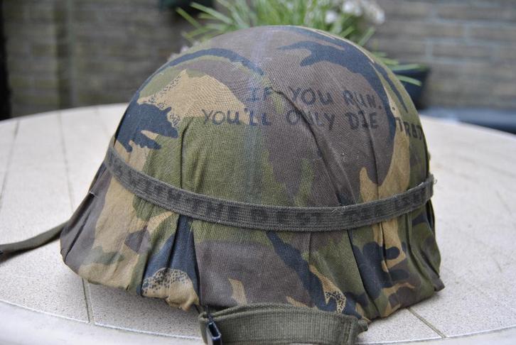 M53 helm 1989 van dhr Bergwerf, Verzamelen, Militaria | Algemeen, Landmacht, Helm of Baret, Nederland, Ophalen of Verzenden