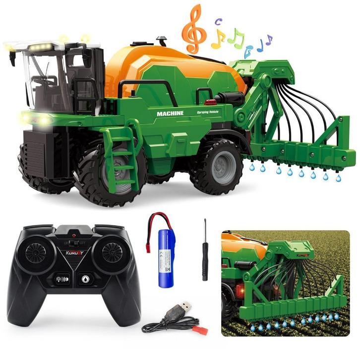 Korody RC-Tractor met mest-sproeier, Kinderen en Baby's, Speelgoed | Speelgoedvoertuigen, Nieuw, Afstandsbediening, Ophalen of Verzenden