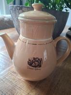 Vintage Douwe Egberts Theepot met Filter, Huis en Inrichting, Keuken | Servies, Gebruikt, Keramiek, Overige typen, Ophalen of Verzenden