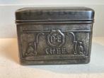 Antiek theeblik Douwe Egberts (1920-1940). Zeer goede staat., Verzamelen, Blikken, Ophalen of Verzenden, Gebruikt, Thee, Douwe Egberts