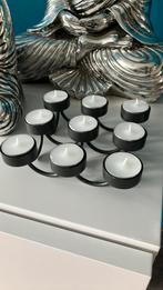 Waxinelichthouder, Huis en Inrichting, Woonaccessoires | Kandelaars en Kaarsen, Ophalen of Verzenden, Zwart, Metaal, Minder dan 25 cm