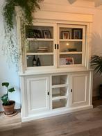Moet weg!! Prachtige off-white buffetkast van hout!, Huis en Inrichting, Kasten | Buffetkasten, Ophalen, Gebruikt, Eikenhout, 200 cm of meer