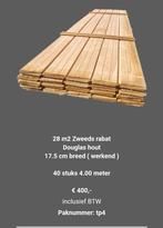 28 m2 Zweeds rabat Douglas hout - nr: TP4, Tuin en Terras, Ophalen, Nieuw, 250 cm of meer, Planken
