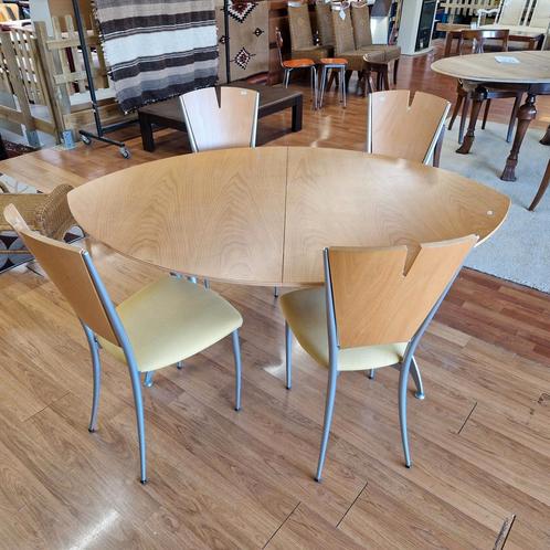 Italiaans design eettafelset, Huis en Inrichting, Complete eetkamers, Gebruikt, Ophalen