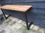 bijzonder fraaie side table / haltafel industrieel hout 160, Huis en Inrichting, Tafels | Sidetables, Ophalen of Verzenden, Zo goed als nieuw