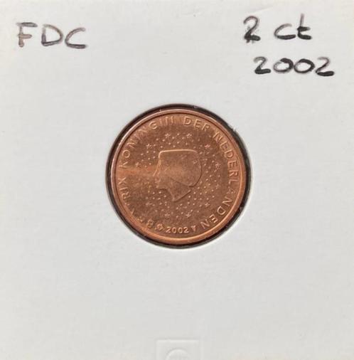 2002 NEDERLAND 2 CENT EURO *FDC*, Postzegels en Munten, Munten | Nederland, Losse munt, Euro's, Koningin Beatrix, Ophalen of Verzenden