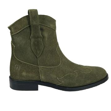 SHOESME maat 39 lerenlaarsje/rits western groen SUPER SALE beschikbaar voor biedingen