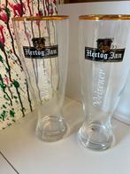 Hertog Jan bierglazen set van 2 glazen, Verzamelen, Biermerken, Ophalen of Verzenden, Nieuw, Glas of Glazen, Hertog Jan