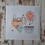 kaart Stampin' Up! Happy birthday, ballonnen, Ophalen of Verzenden, Nieuw, Overige thema's