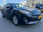 Mazda 3 2.0 Hatchback 2013, Auto's, Mazda, 4 cilinders, Leder en Stof, Zwart, 1306 kg