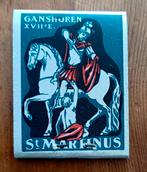 Vintage Luciferdoosje Ganshoren St. Martinus, Ophalen, Gebruikt, Luciferdoosjes of -merken