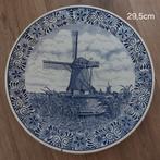 Delfts blauw bord molen 29,5cm, Antiek en Kunst, Antiek | Wandborden en Tegels, Ophalen of Verzenden