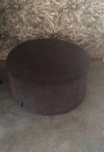 Poef, hocker Riverdale zwart rib, Huis en Inrichting, Ophalen, Zo goed als nieuw, Stof, 50 tot 75 cm