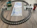Lego trein rails ovaal 9V met 2x spoorwegovergang 4532 4539, Ophalen of Verzenden, Zo goed als nieuw, Lego