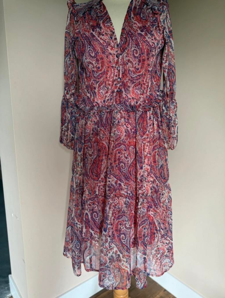 Gold & Silver Mooie Paisley Jurk - Maat M, Kleding | Dames, Jurken, Maat 38/40 (M), Overige kleuren, Ophalen of Verzenden, Zo goed als nieuw