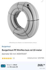 Burgerhout PP Miniflex buis 10 meter, Pvc, 6 meter of meer, 60 tot 80 mm, Nieuw