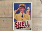 Reclamebord Shell Service 20x30, Verzamelen, Ophalen of Verzenden, Zo goed als nieuw, Reclamebord