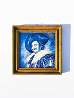Tegeltje in lijstje, Frans Hals, vintage, Verzenden