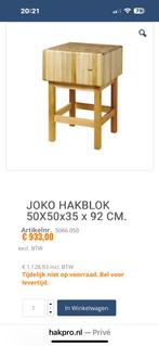 JOKO HAKBLOK 50X50x35 x 92 CM, Zakelijke goederen, Horeca | Keukenapparatuur, Ophalen, Gebruikt