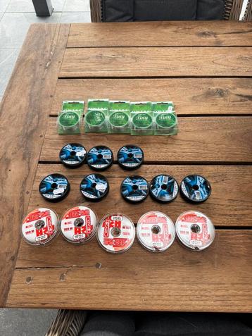 partijtje 18 x nylon  14 - 16 en 18/00 shimano oriac hikaru beschikbaar voor biedingen
