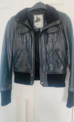 Mango Echt Leer jas. XS, Ophalen of Verzenden, Zo goed als nieuw