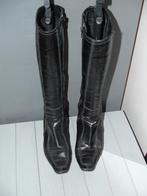 Hogl hoge zwarte laarzen maat 4½ = maat 37½ Hakhoogte: 5 cm, Kleding | Dames, Schoenen, Hoge laarzen, Zwart, Ophalen of Verzenden