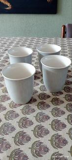 Bekers vintage pastel 4 bekers De Driehoek Huizen, Ophalen of Verzenden