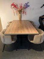 €150 Eet tafel 180x100 6 personen, Huis en Inrichting, Tafels | Eettafels, 200 cm of meer, Zo goed als nieuw, Metaal, Rechthoekig