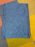 damast stof blauw, 200 cm of meer, Nieuw, Blauw, 120 cm of meer