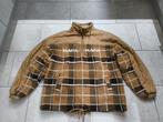 Karl Kani Fleece Jas geblokt - Maat XL, Kleding | Heren, Bruin, Maat 56/58 (XL), Ophalen of Verzenden, Zo goed als nieuw