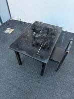Ikea Sundvik Tafel met Stoel - Zwart, Ophalen of Verzenden, Gebruikt, Tafel(s) en Stoel(en)