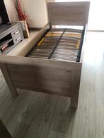 Eenpersoonsbed, Huis en Inrichting, Ophalen, 90 cm, Eenpersoons, Bruin