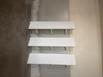 EKBY ÖSTEN Ikea Wandplanken met plankdragers, wit, set van 3, Ophalen, Gebruikt