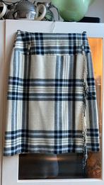 PAUW ruiten rok 100% wol in roomwit met franjes mt 1, Kleding | Dames, Wit, Pauw, Ophalen of Verzenden, Zo goed als nieuw