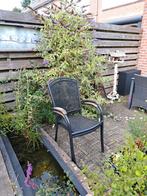 Tuinset ronde tafel 1 meter met 4 stoelen, Tuin en Terras, Tuinsets en Loungesets, Ophalen, Gebruikt, Overige materialen, Stoel
