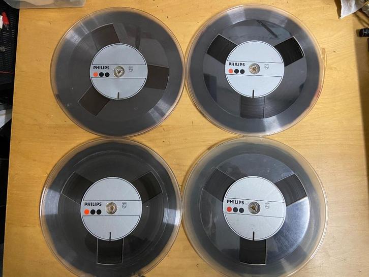 4  Philips 26,5 cm spoelen met tape,en 4 st 18 cm alulook sp, Audio, Tv en Foto, Bandrecorders, Onderdeel, Ophalen of Verzenden