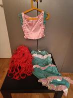 Ariel/zeemeermin Carnavalspak Maat 128 + Pruik, Ophalen, Gebruikt, 122 t/m 128, Jongen of Meisje