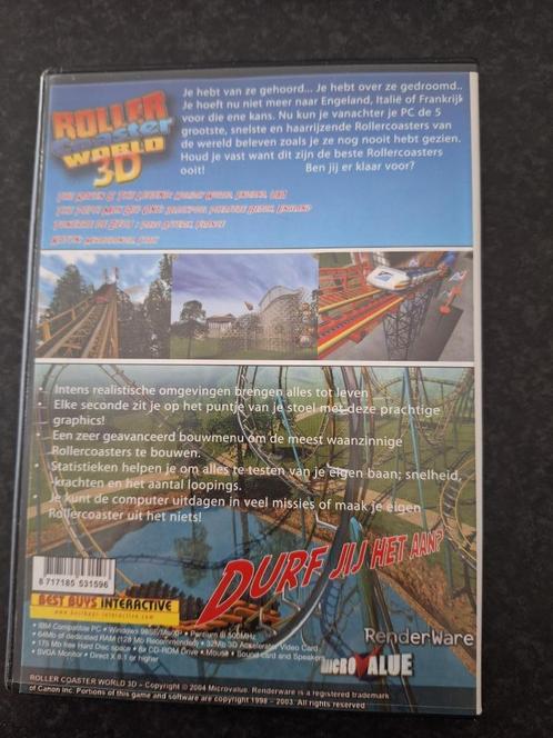 Game PC Rollercoaster World 3D, Spelcomputers en Games, Games | Pc, Gebruikt, Strategie en Constructie, 1 speler, Vanaf 12 jaar