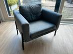 2x KOARP grijze stoffen fauteuil van IKEA, Huis en Inrichting, Fauteuils, Ophalen, Gebruikt, 75 tot 100 cm, Metaal
