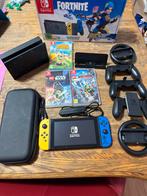Nintendo Switch V2 Fortnite Editie + Games & Accessoires, Zonder controller, Ophalen, Switch 2019 Upgrade, Gebruikt