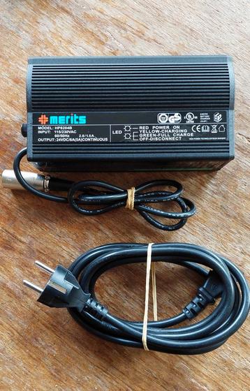 Merits HP8204B 24V/6A lader voor o.a. scootmobiel beschikbaar voor biedingen