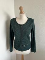Be Ware maat 42 donkergroen glitter vest 2189, Zo goed als nieuw, Be Ware, Groen, Maat 42/44 (L)