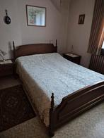 Complete Slaapkamer met Nachtkastjes & Lampen, Gebruikt, Bruin, Klassiek, Tweepersoons