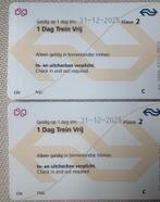 1 dag trein vrij NS treinkaart., Tickets en Kaartjes, Eén persoon, Trein, Algemeen kaartje