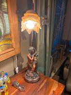 2 Antieke Art Nouveau Lamp met Cherubijn, Ophalen