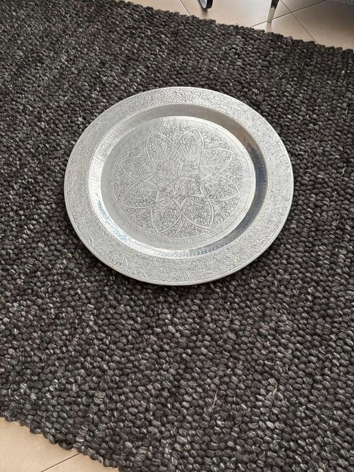 Mooie Marokkaanse dienblad - 80 cm, Antiek en Kunst, Antiek | Schalen, Ophalen