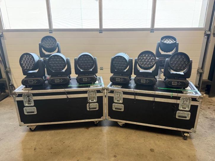8 x BSL Magic Zoom 19 movingheads, Muziek en Instrumenten, Licht en Laser, Zo goed als nieuw, Licht, Geluidgestuurd, Kleur, Stroboscoopeffect