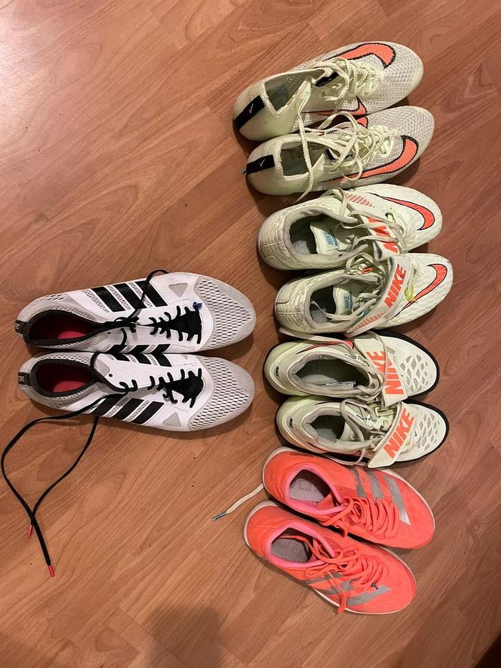 Spikes, Sport en Fitness, Loopsport en Atletiek, Zo goed als nieuw, Spikes, Adidas, Ophalen of Verzenden